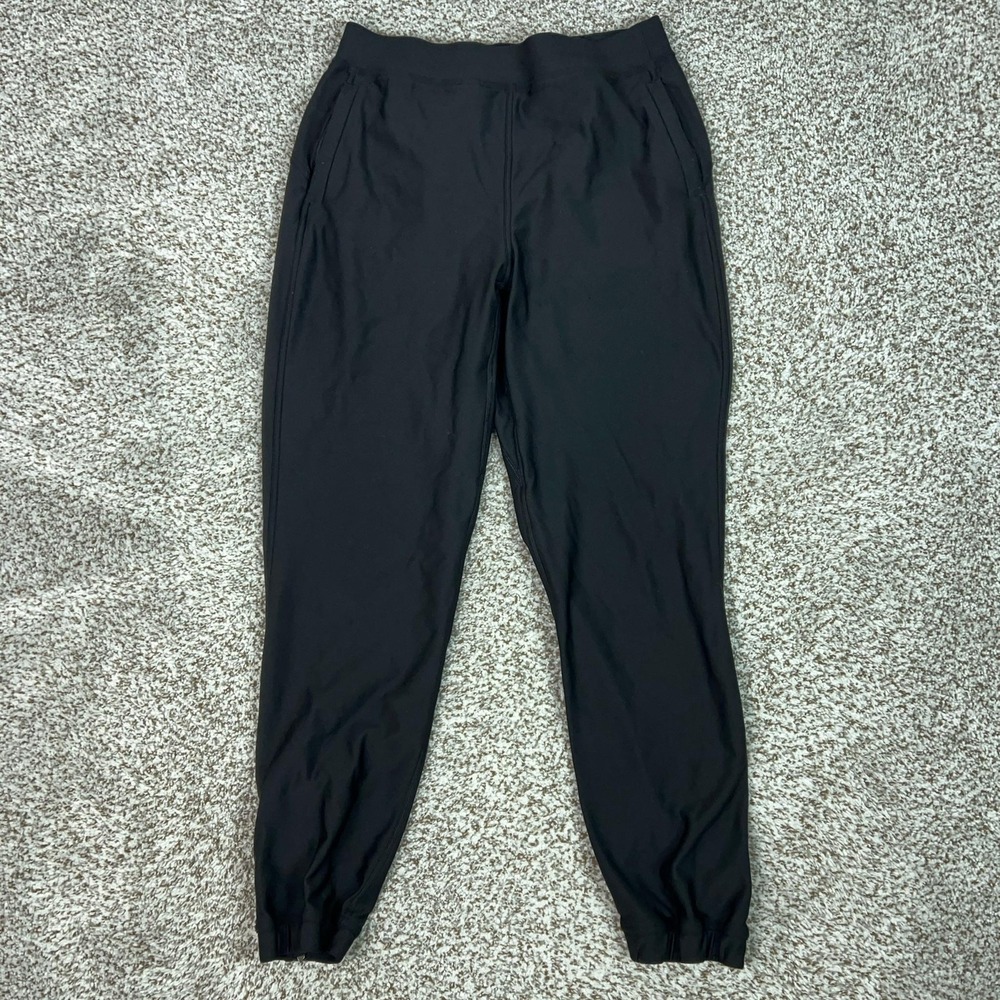 Lululemon Pants‎ Womens 8 Black Track Pants Jogger Tapered Pockets Zip Ankle Gym